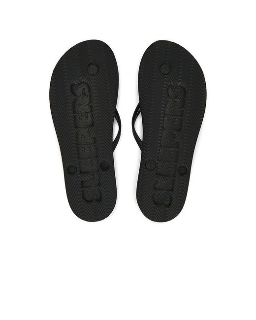 Sleeper Black Flip Flops Slim