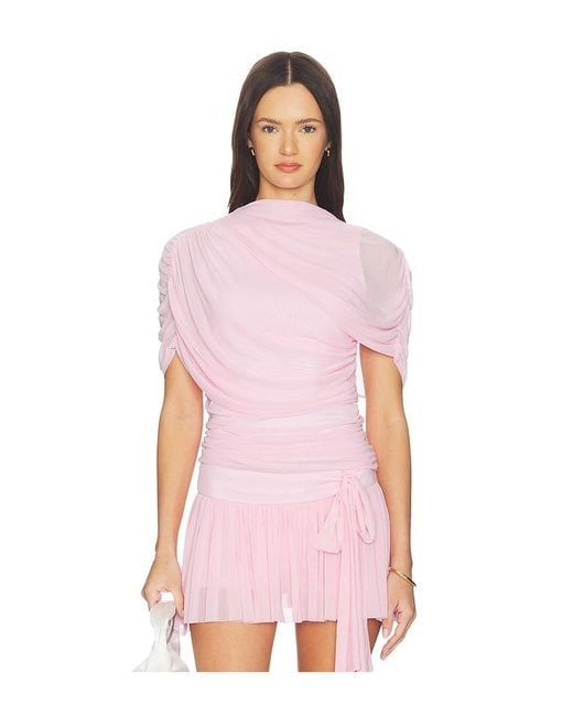Amanda Uprichard Pink X Revolve Evianna Top