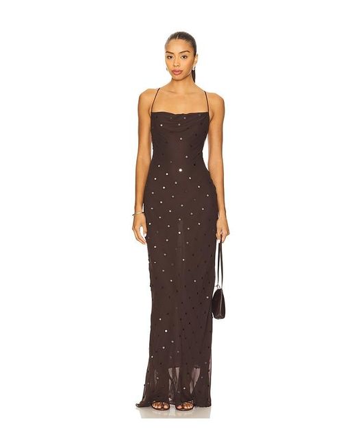 Bec & Bridge Brown Arielle Slip Maxi Dress