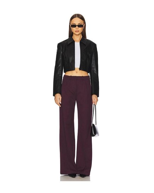 Amanda Uprichard Purple Slater Pants