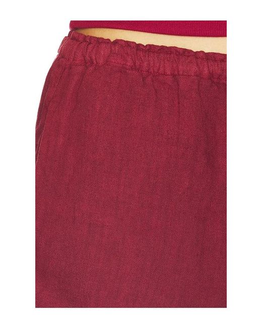 VIR VITA Red Ida Linen Short