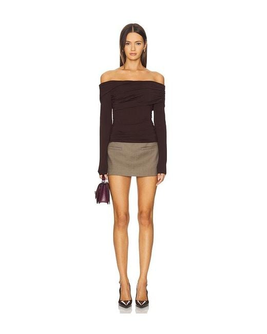 Astr Brown Datia Top
