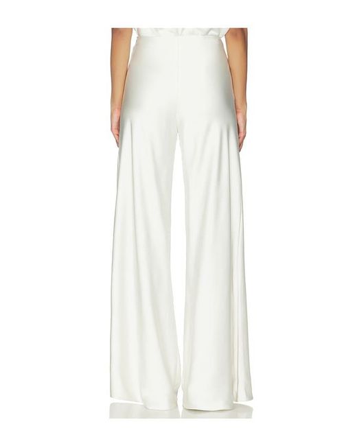 Norma Kamali White Bias Elephant Pant