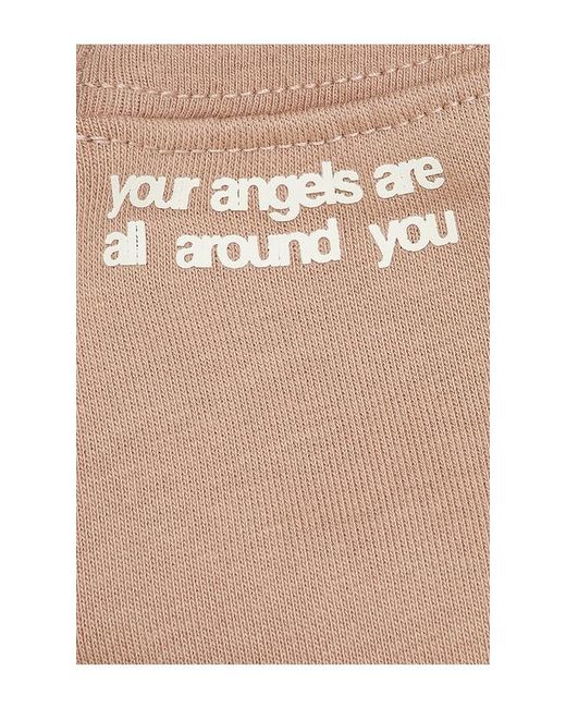 The Mayfair Group Natural Mayfair Angels V Neck Sweatshirt