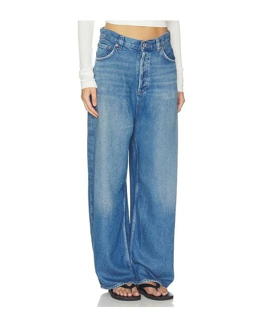 Agolde Blue Rounded Baggy Jean