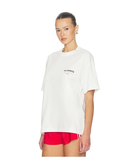 AllSaints White Etta Ashen Tee