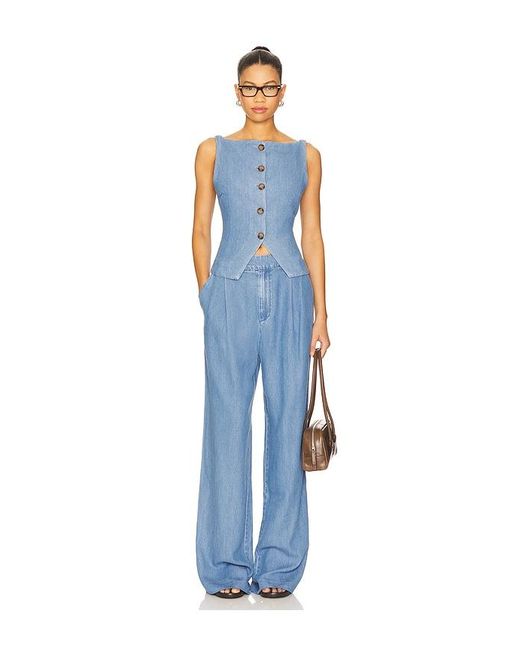 Lovers + Friends Blue Agathe Pant