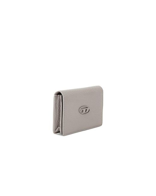 DIESEL White Hissu Evo Card Holder for men