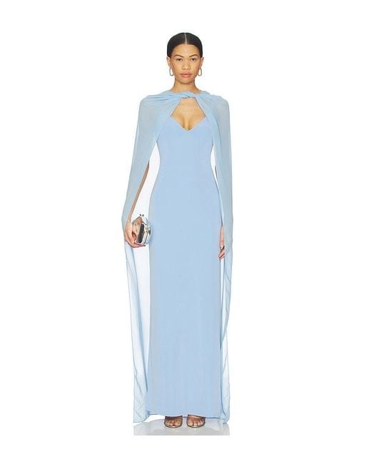 Lovers + Friends Blue Clarissa Gown