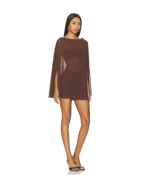 superdown Brown Danni Poncho Set