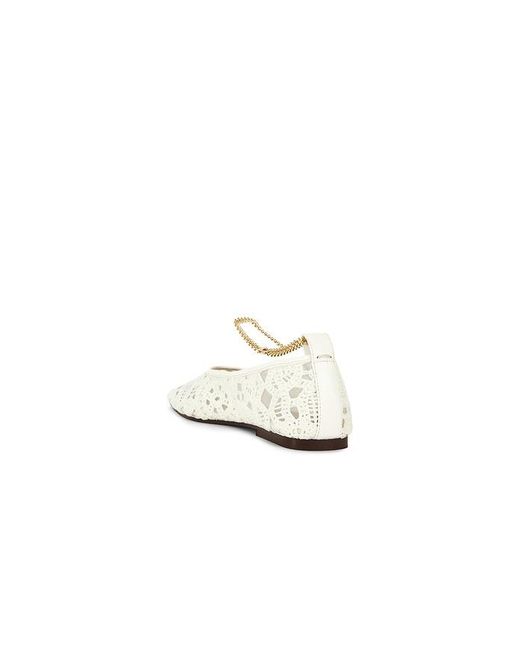 MARIA LUCA White Augusta Ballet Flat