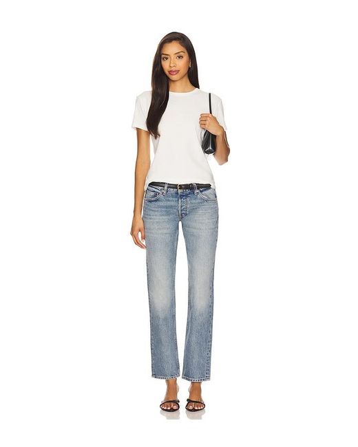 EB DENIM Blue Low Rise Straight
