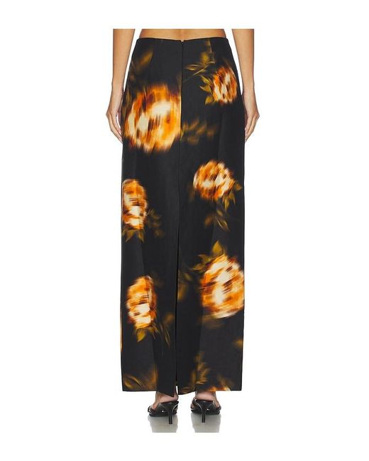 Clea Orange Morgan Skirt