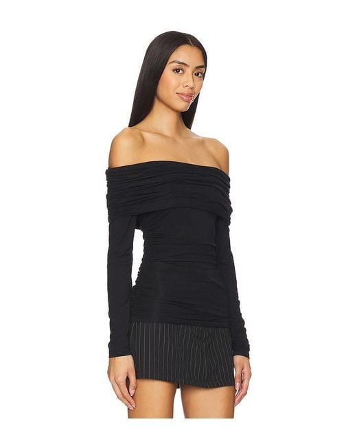 Rag & Bone Black Langarm-Oberteil Luca