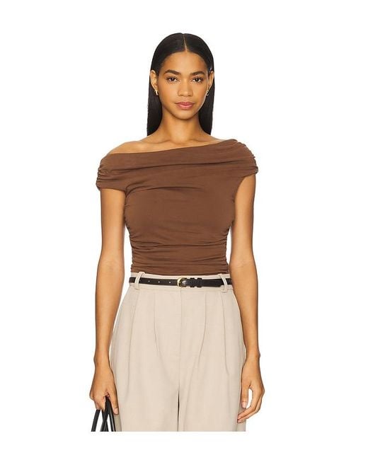 Elodie the Label Brown Oakley Knit Top