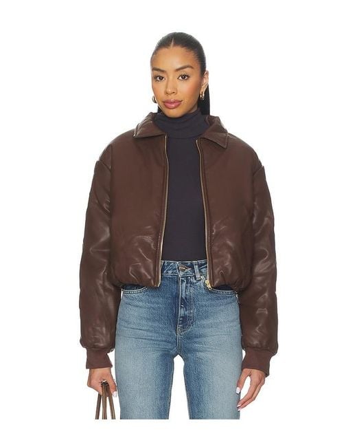 SNDY'S Brown Thorne Bomber Jacket