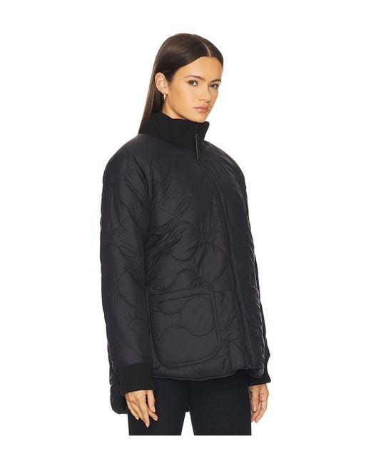 Beyond Yoga Black Reversible Quilted Jacket