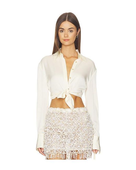 Cult Gaia White Cynara Top