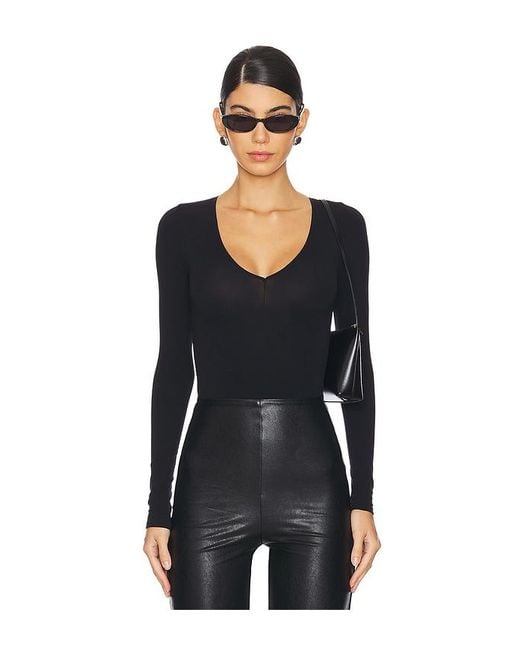 Commando Black Ballet Center Seam Bodysuit