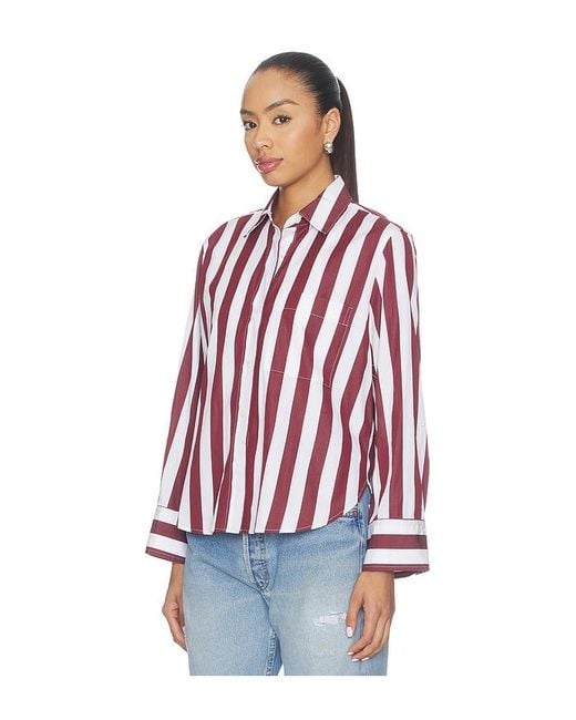 Madewell Red Yneck Shirt