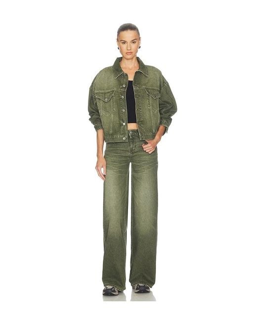 Ksubi Green Relaxed Trucker Jacket