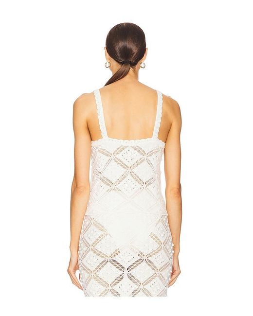 L'academie White 'Academie Baileigh Knit Top