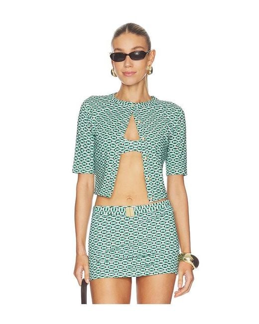 La Porte Green Lisa Cardigan