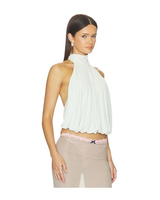 Misha White The Sash Jersey Top