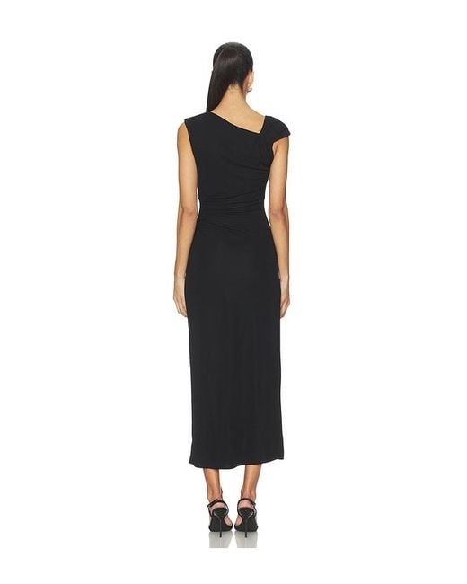 L'academie Black Maeko Midi Dress