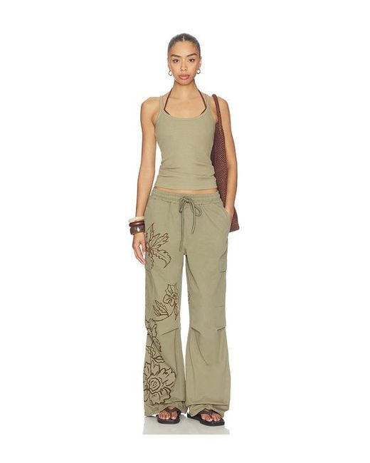 Juliet Johnstone Green Cotton Parachute Pant
