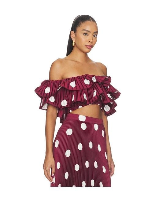 L'idée Red Debut Top