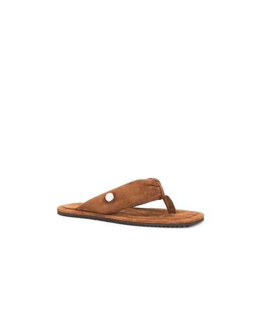 The Attico Brown Indie Flat Thong Sandal