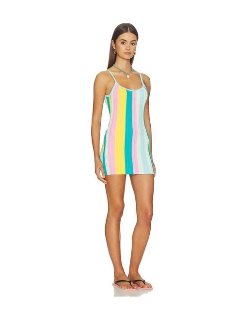 Kulani Kinis Multicolor Rib Knit Mini Dress