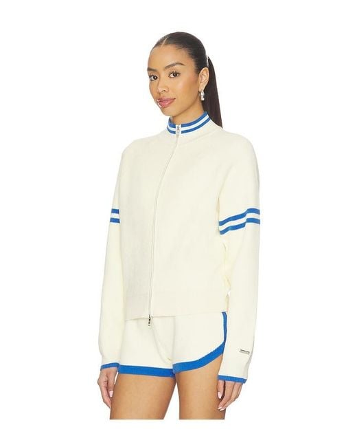 P.E Nation White Odyssey Knit Cardigan