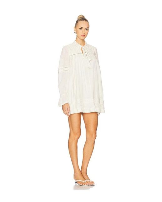 Free People White 5 O'Clock Time Mini Dress