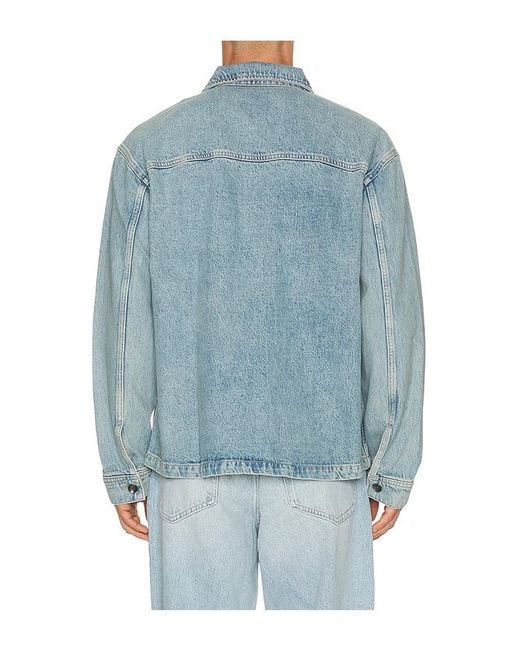 Rag & Bone Blue Astor Overshirt for men