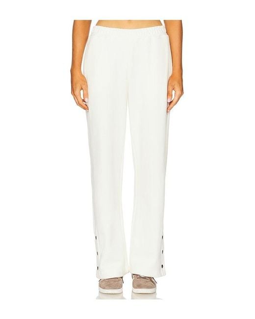Araminta James White Snap Hem Trackpant