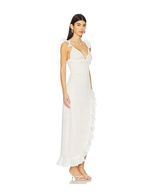 Runaway the Label White Orlean Maxi Dress