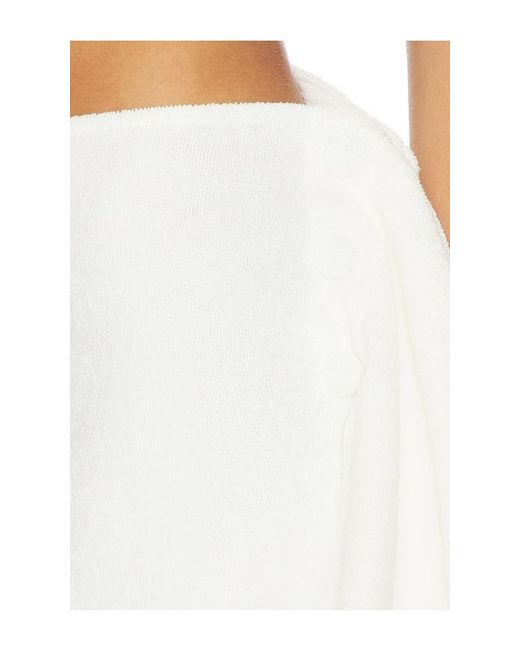 CULTNAKED White Towel Pareo Wrap Skirt