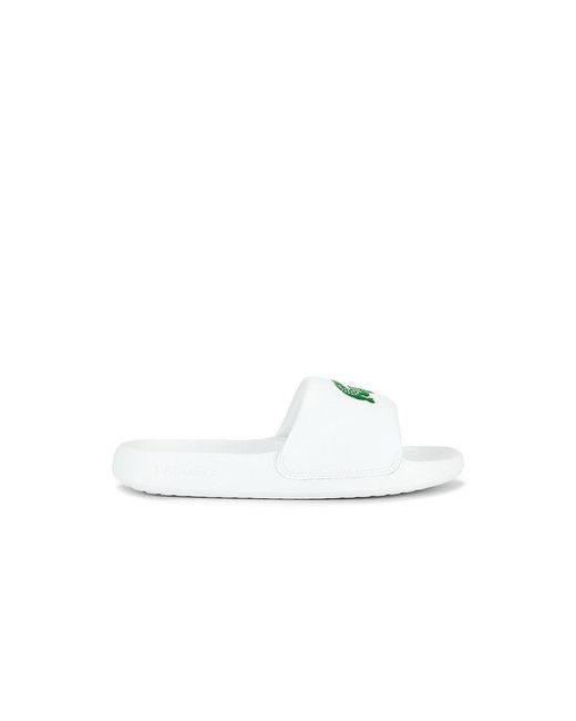 Lacoste White Serve Slide for men