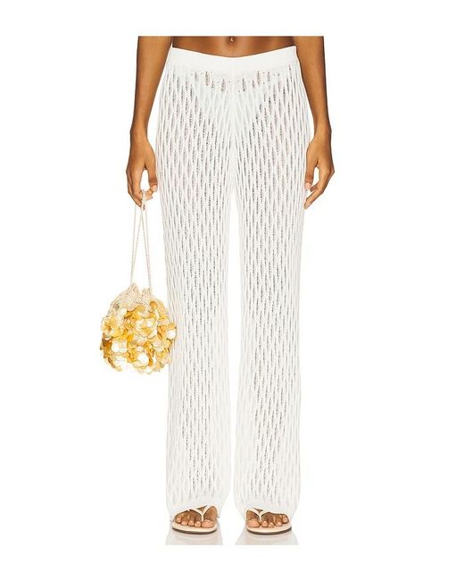 MINKPINK White Hose Aus Pointelle-Strick Kirra