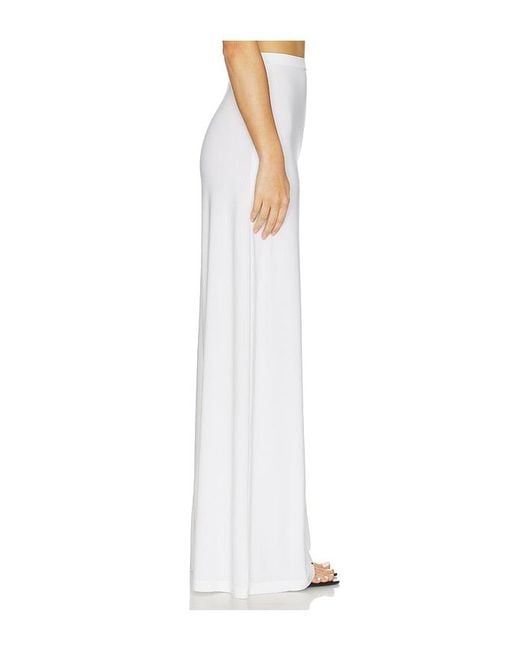 Norma Kamali White X Lifestyle Bias Pant