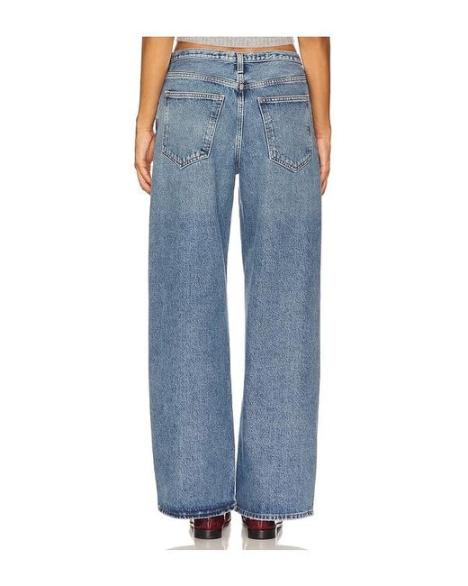 Agolde Blue Keira Wide Leg Jeans