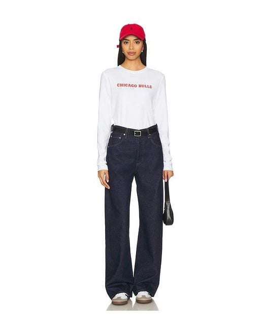 Terez White X Revolve Chicago Bulls Long Sleeve Baby Tee