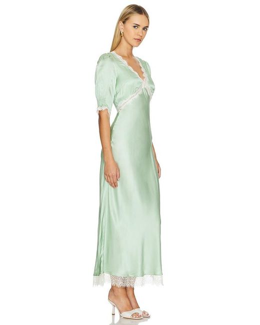 Rixo Green Annina Dress