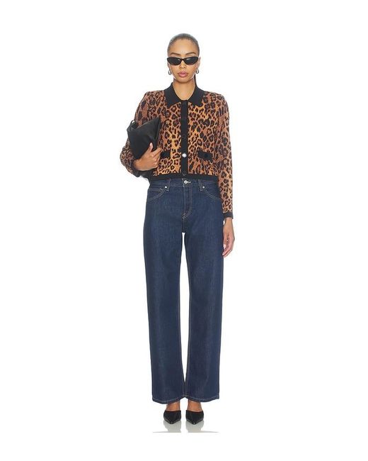 L'Agence Blue 'Agence Osiris Collared Cardigan