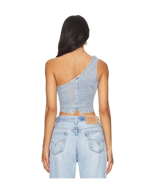 AFRM Blue Gretchen Vest Top