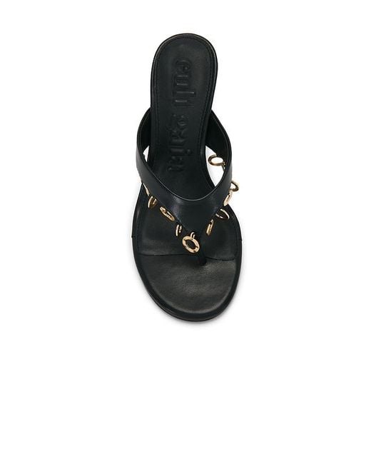 Cult Gaia Black Stella Embellished Sandal