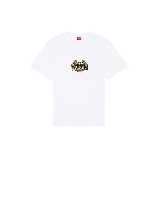 WORSHIP SUPPLIES White Lavish Tee for men