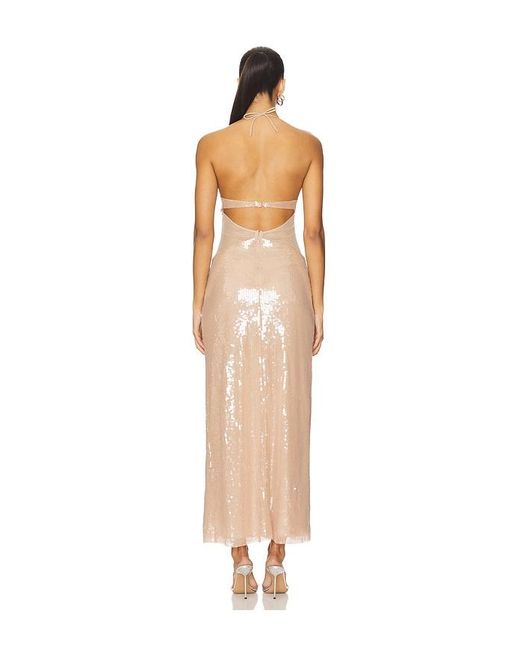 Ceren Ocak White Sequin Cut-Out Dress